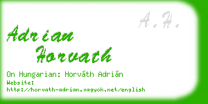 adrian horvath business card